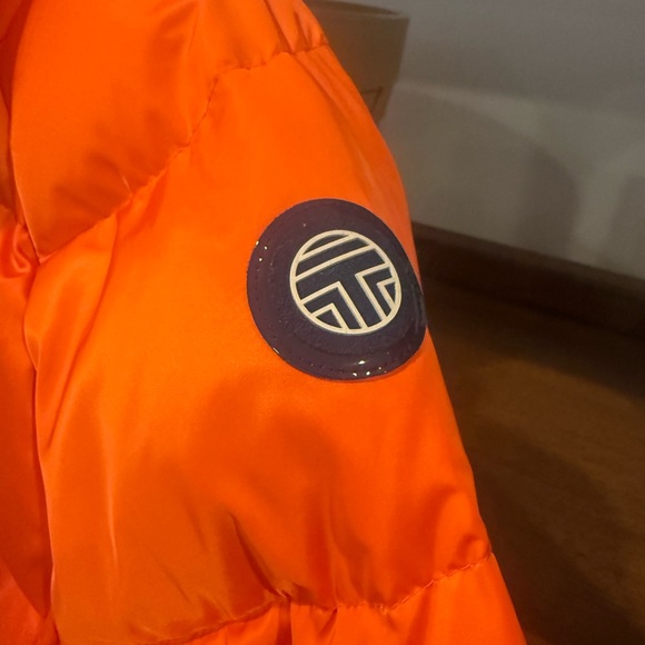 Tory Burch Sport Orange Puffer Jacket - Picture 4 of 7